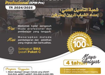 Pendaftaran Kaderisasi Pengasuh Muda Profesional (KPM-Pro) TP. 2024/2025
