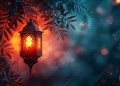 Minimalist Islamic Ramadan lantern background